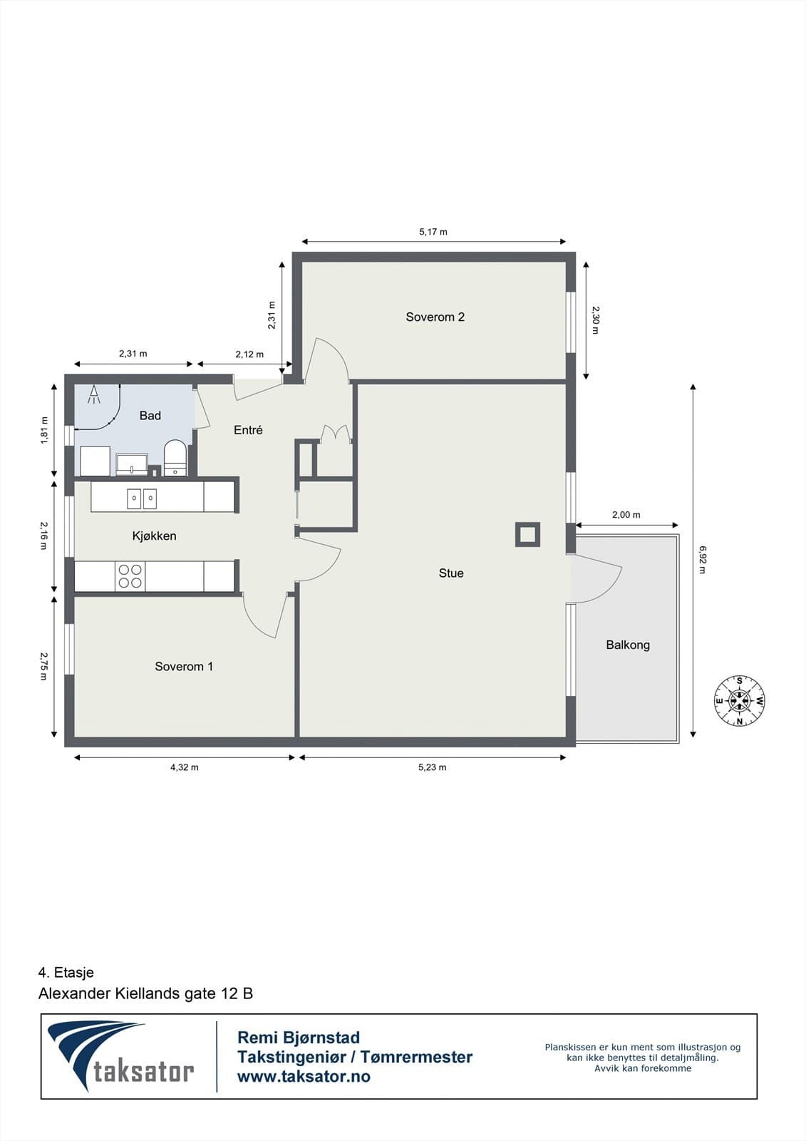 Alexander Kiellands Gate 12B, 2000 Lillestrøm - Bilde 3