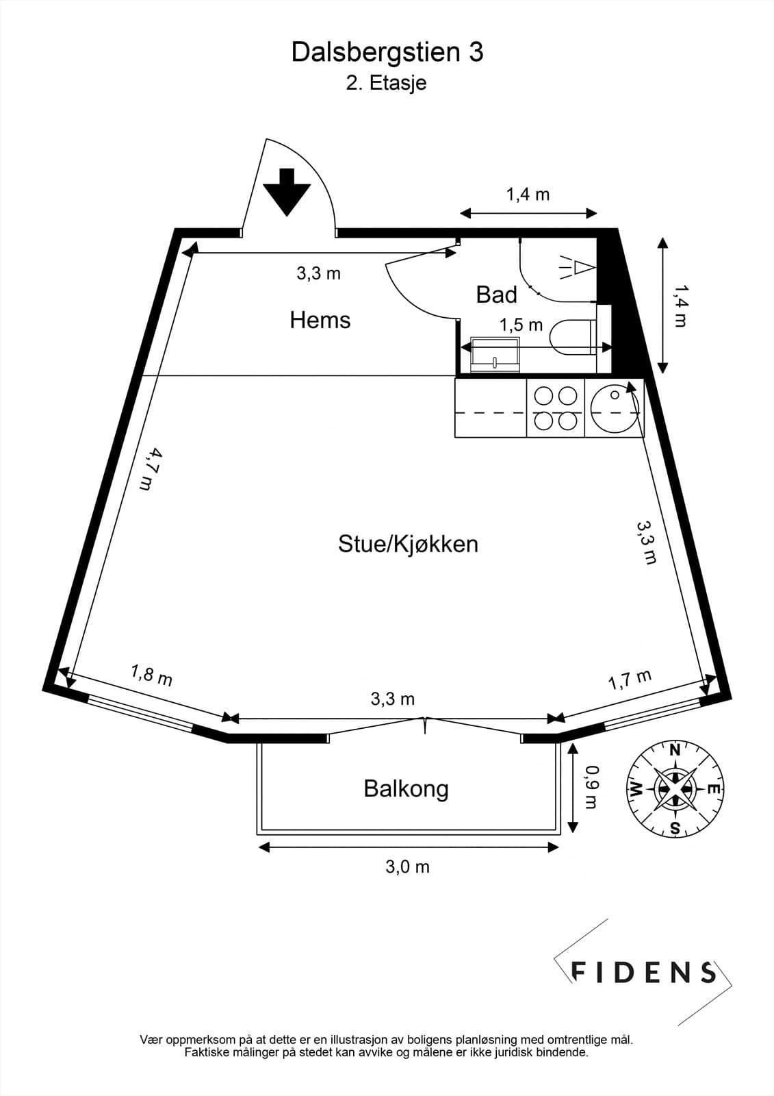 Dalsbergstien 3, 0170 Oslo - Bilde 3