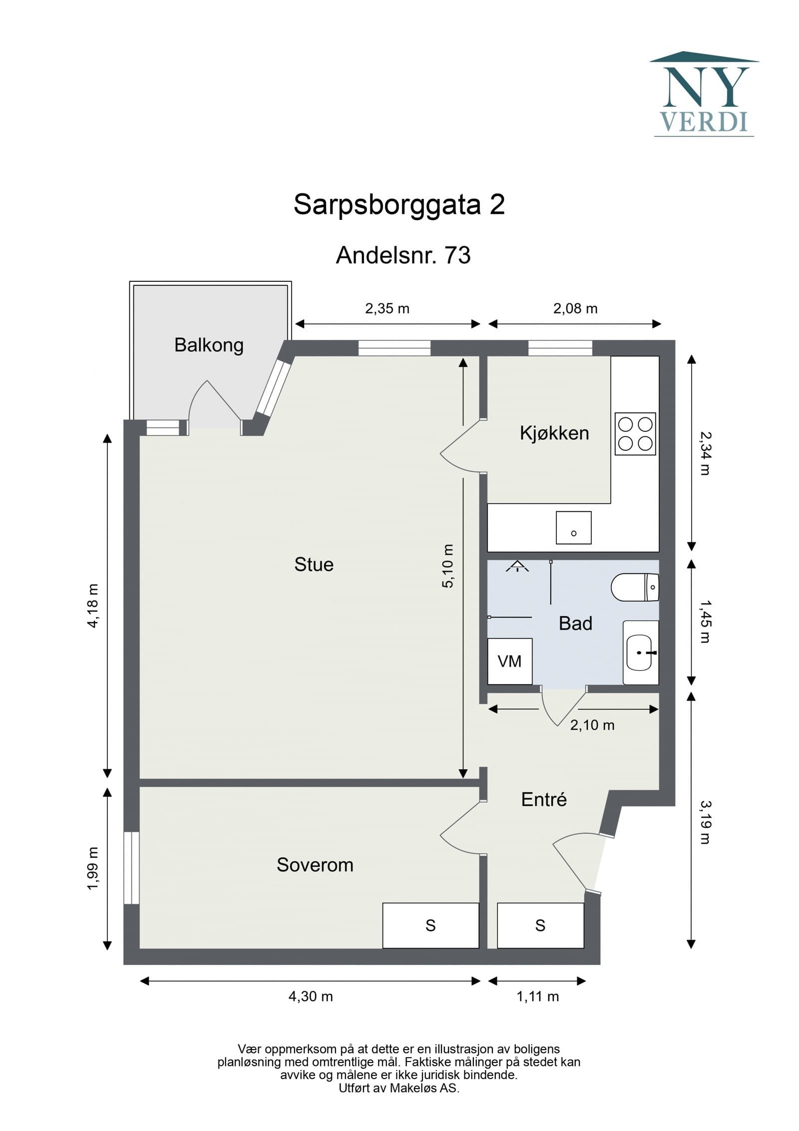 Sarpsborggata 2, 0468 Oslo - Bilde 2