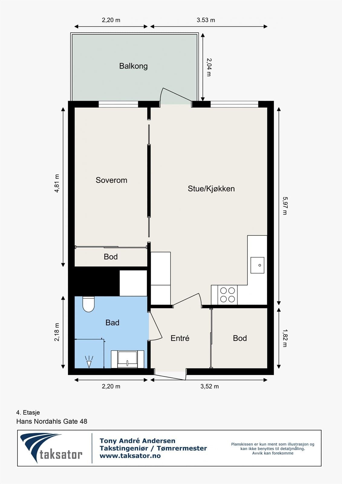 Hans Nordahls Gate 48, 0481 Oslo - Bilde 2