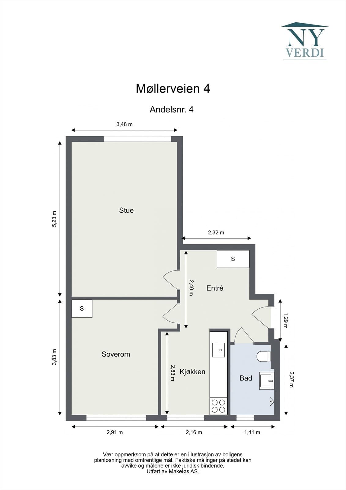 Møllerveien 4 - 104 Anr 4, 0171 Oslo - Bilde 3