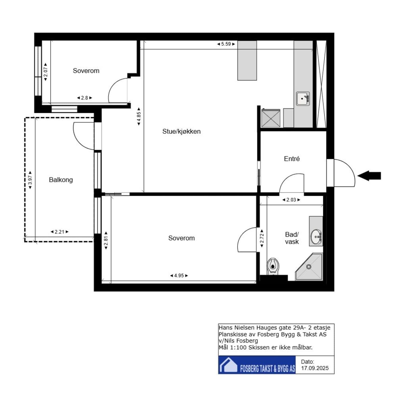 Hans Nielsen Hauges Gate 29A, 0481 Oslo - Bilde 3