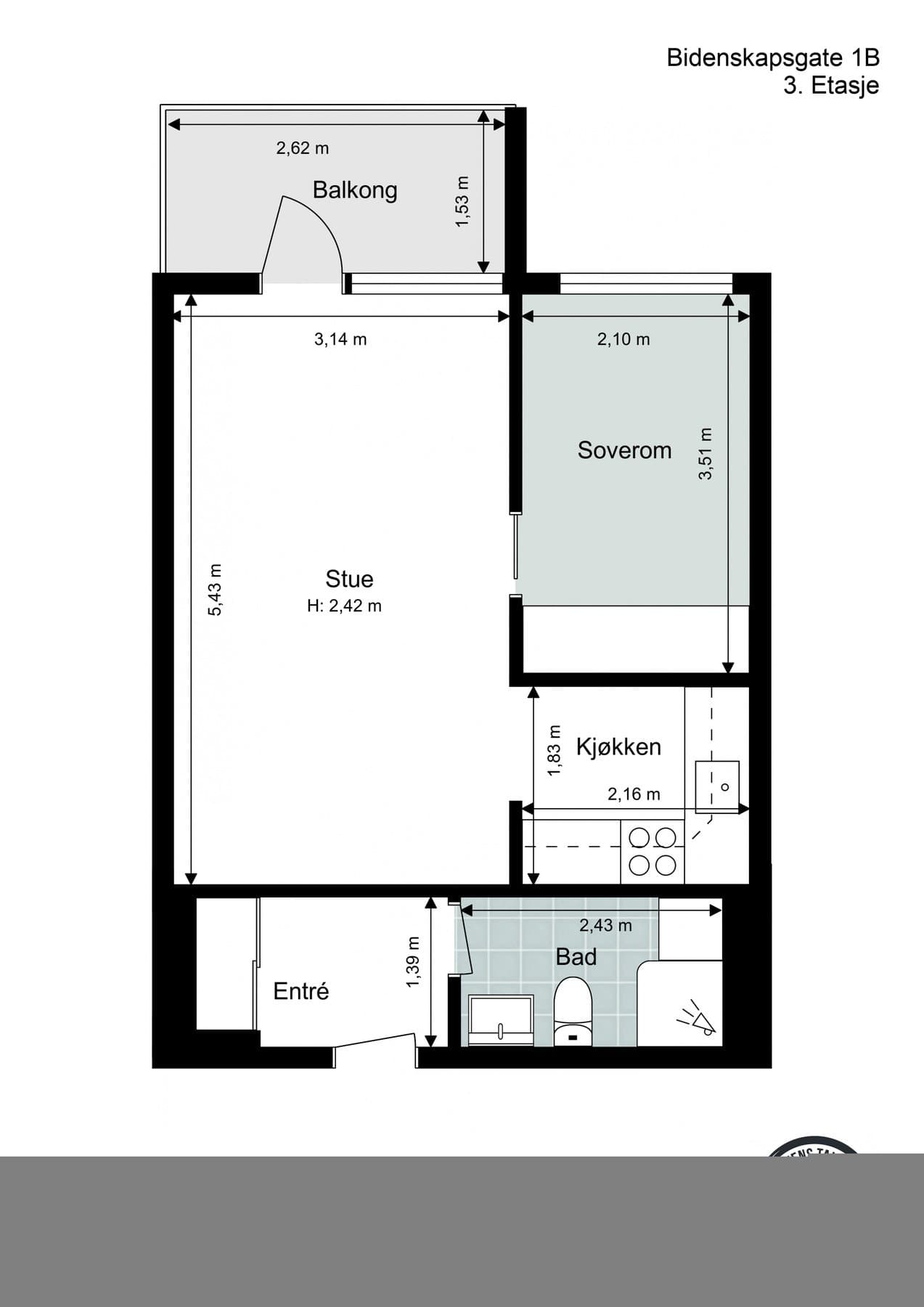 Bidenkaps Gate 1B, 0165 Oslo - Bilde 3