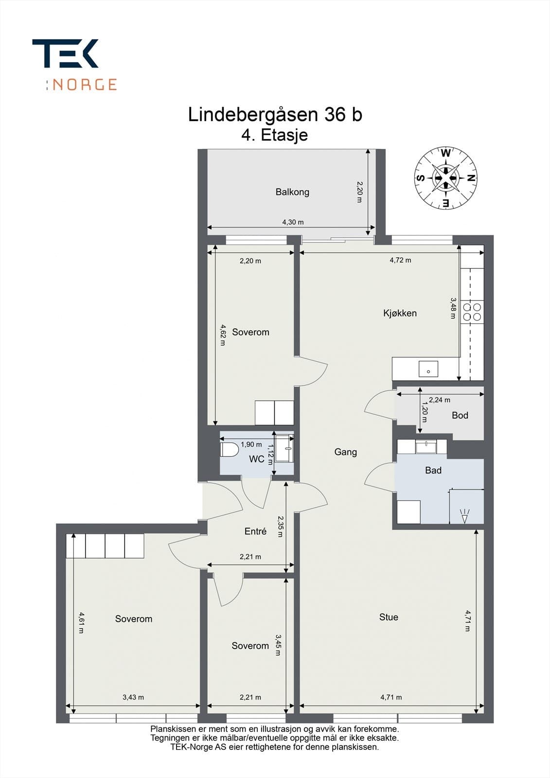 Lindebergåsen 36B, 1068 Oslo - Bilde 2