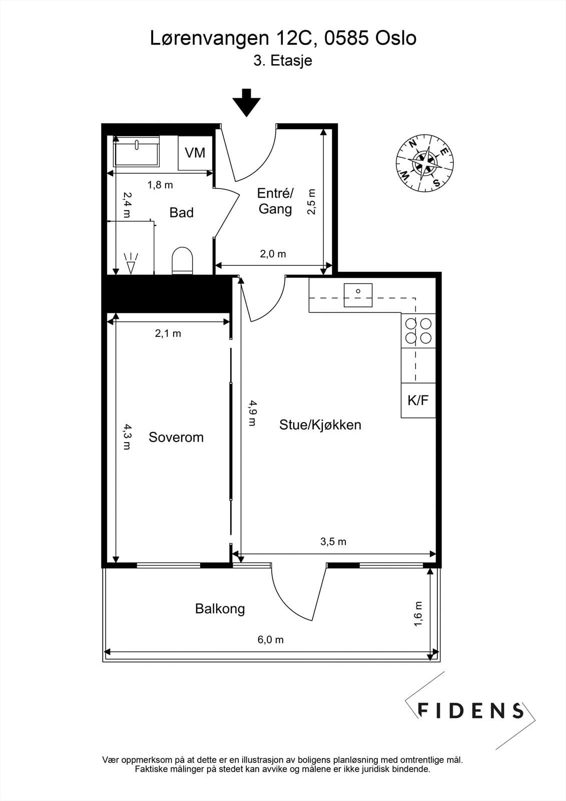 Lørenvangen 12C, 0585 Oslo - Bilde 3