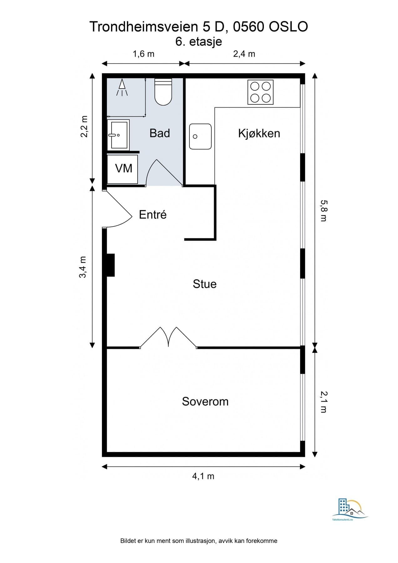 Trondheimsveien 5D, 0560 Oslo - Bilde 3