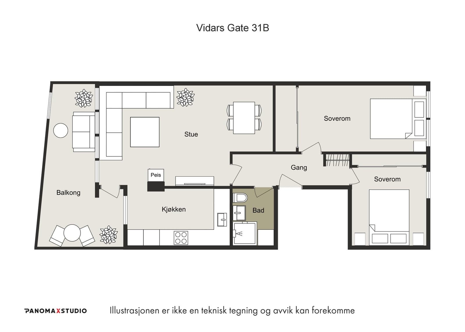 Vidars Gate 31B, 5531 Haugesund - Bilde 2