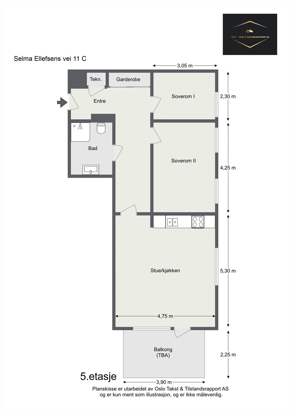 Selma Ellefsens Vei 11C, 0581 Oslo - Bilde 3