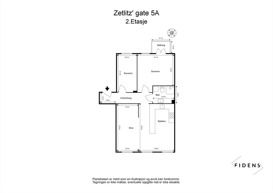 Zetlitz' Gate 5A, 0165 Oslo - Bilde 3