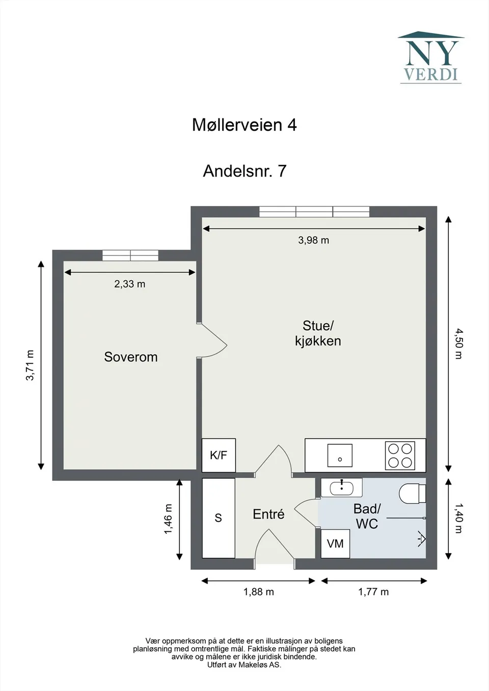 Møllerveien 4 - 203 Anr. 7, 0182 Oslo - Bilde 3