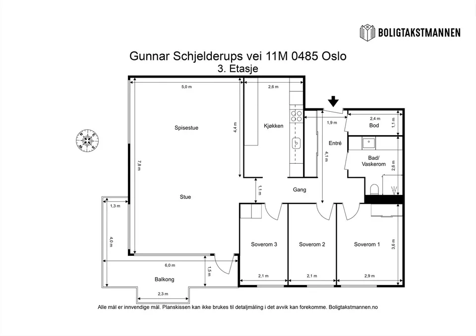 Gunnar Schjelderups Vei 11M, 0485 Oslo - Bilde 3